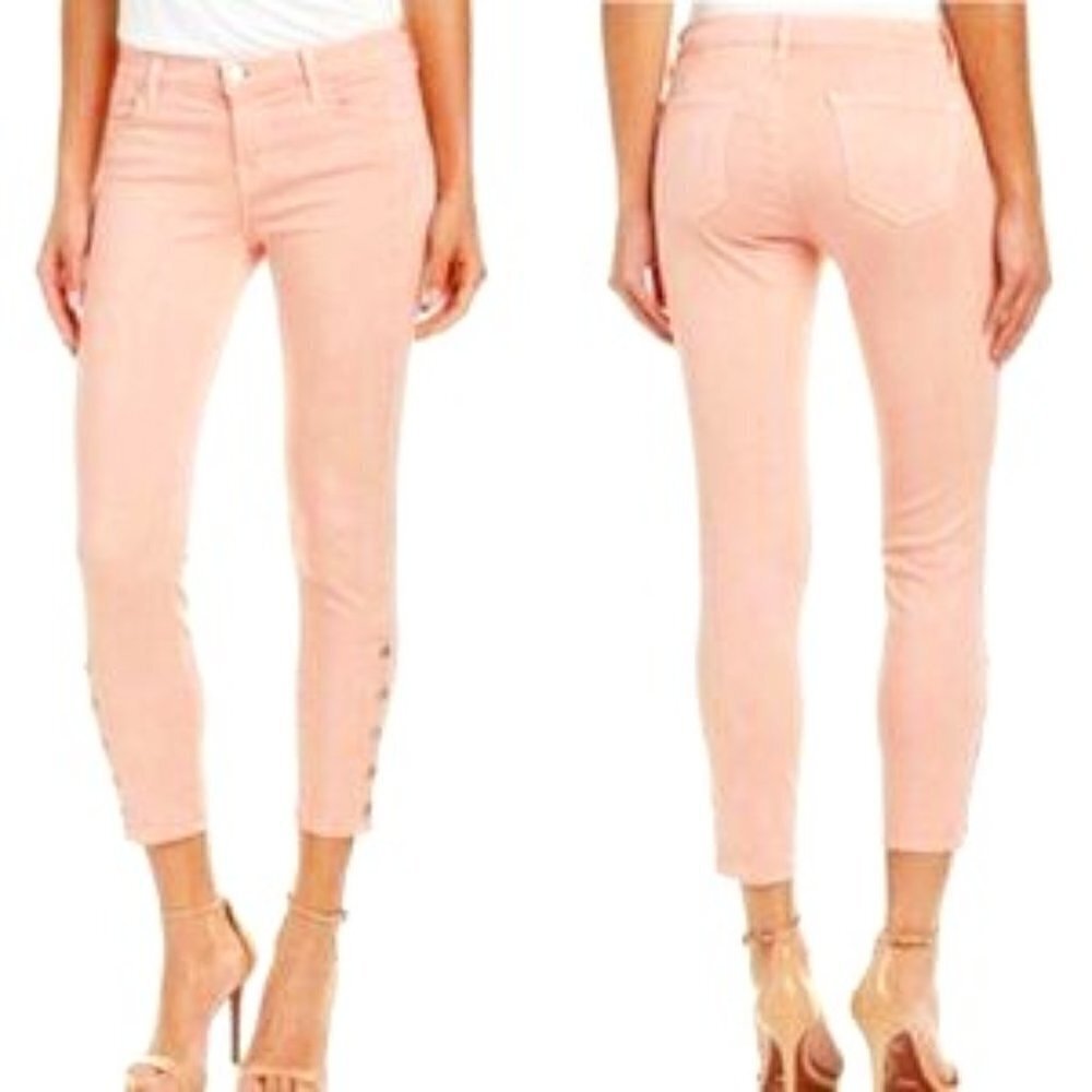 𝅺J Brand Pink Mid Rise Suvi Skinny Jeans 30